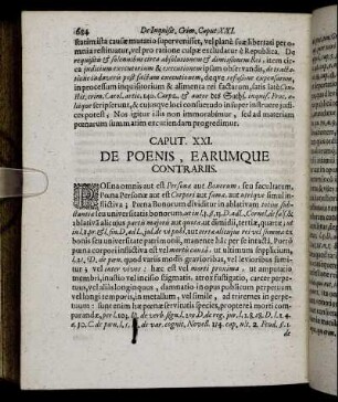 Caput XXI. De Poenis, Earumque Contrariis.