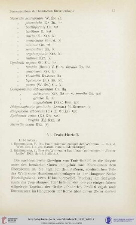 VI. Trais - Horloff