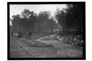 Bau einer Eisenbahnstrecke : Türkei. Bau einer Eisenbahnstrecke, 1918