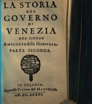 La storia del governo di Venezia, 2