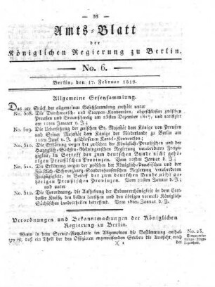 No. 6, 17. Februar 1819
