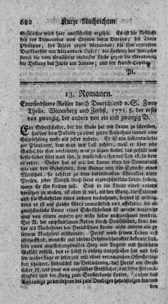 Empfindsame Reisen durch Deutschland. T.1.2.