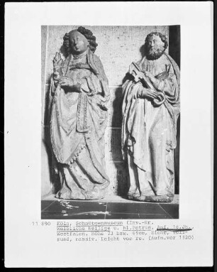 Weibliche Heilige und der Hl. Petrus