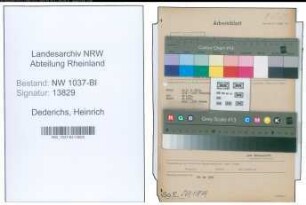Entnazifizierung Heinrich Dederichs , geb. 05.09.1895 (Kaufmann)