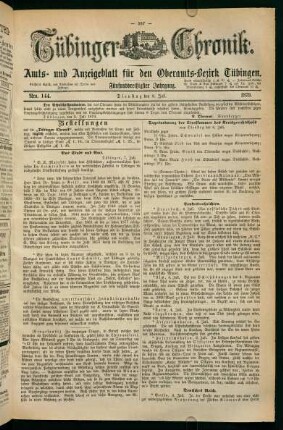 8. Juli (Nro. 144) - 13. Juli (Nro. 149)