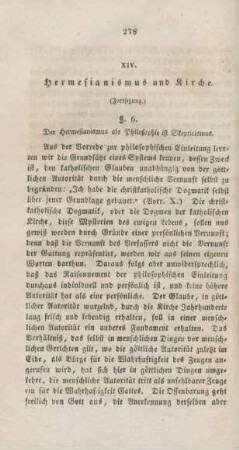 278-301 Hermesianismus und Kirche