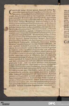 Carolus Sextus Divina...