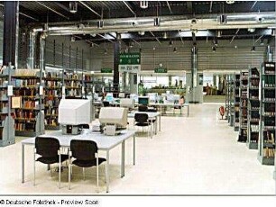 Dresden-Südvorstadt, Zellescher Weg 17. Sächsische Landesbibliothek - Staats- und Universitätsbibliothek Dresden, Bereichsbibliothek DrePunct. Freihandbereich