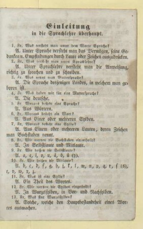 Einleitung in die Sprachlehre überhaupt