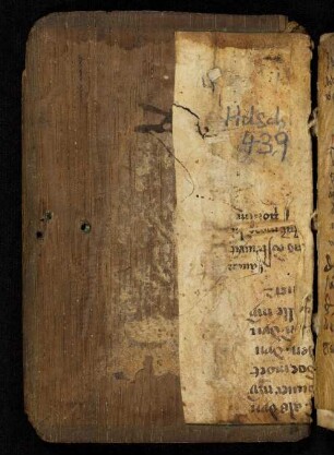 Fragment: Gebet zu Christus (kopfständig, 15. Jh., 2. Hälfte, s. auch hinterer Spiegel)