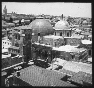 Grabeskirche von S.O., Jerusal. Panor. V. Turm der Erlöserkirche [Jerusalem]