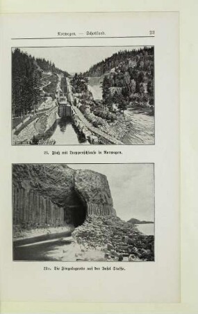 23a. Die Fingalsgrotte auf der Insel Staffa