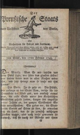 7tes Stück, den 17ten Februar 1798