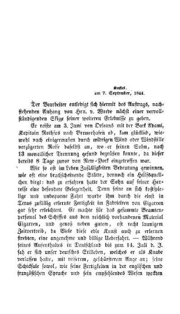 (28. Brief.) Kassel, am 7. September 1844.