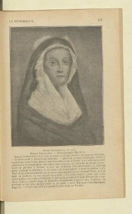 Marie-Antoinette, en 1793. Musée Carnavalet. - Photographie Hachette