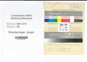 Entnazifizierung Joseph Bruenkenheger , geb. 07.09.1889 (Landwirt)