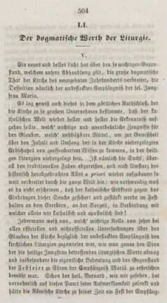 504-514 Der dogmatische Werth der Liturgie : Fortsetzung