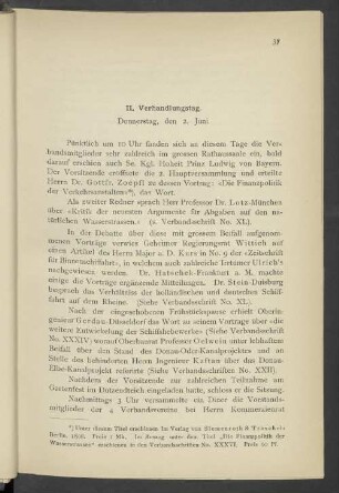 II. Verhandlungstag