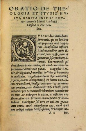 Oratio De Theologia Et Studio Huius : Habita Initis Brumae Conventu Solenni Academiae Lipsicae In Aede Paulina