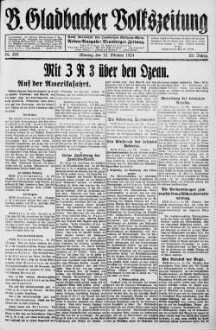 Bergisch Gladbacher Volkszeitung. 1906-1929