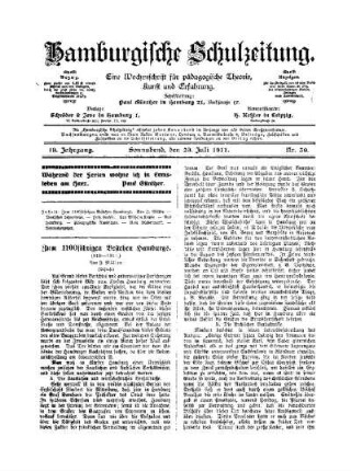 Zum 1100jährigen Bestehen Hamburgs (811-1911) : (Schluß)