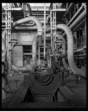 Abgebaute Turbine