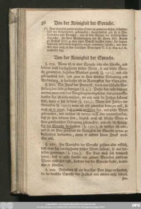 Von der Reinigkeit der Sprache.