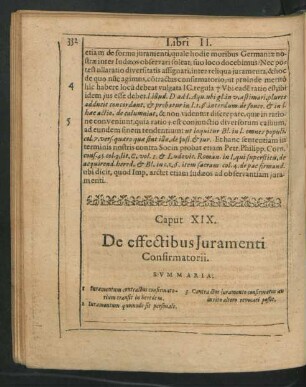 Caput XIX. De effectibus Iuramenti Confirmatorii.