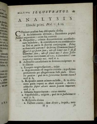 Analysis Elenchi Primi.