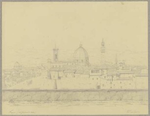 Blick vom Giardino di Boboli auf Florenz