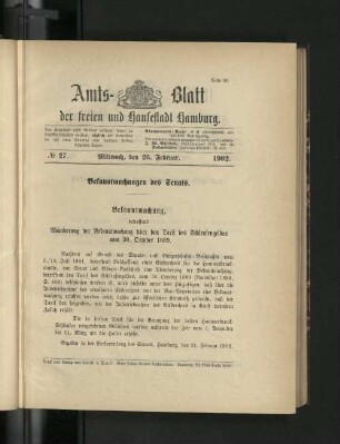 No. 27. 26. Februar. 1902.