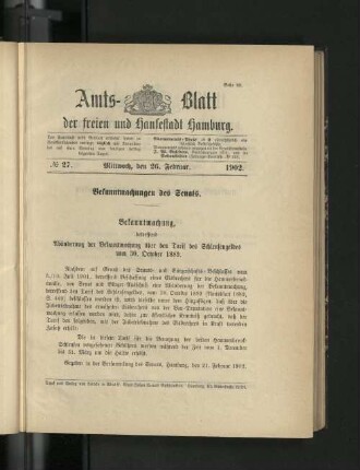 No. 27. 26. Februar. 1902.