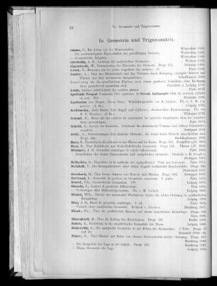 I c. Geometrie und Trigonometrie.