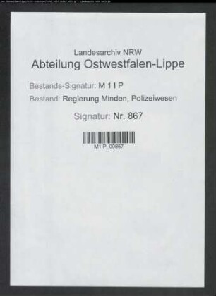 Umlegung von Grundstücken in Versmold, Band 1