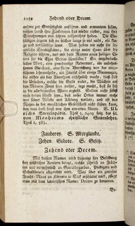 Zauberey. S. Aberglaube. - Zorn.