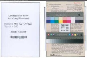 Entnazifizierung Heinrich Zibert , geb. 31.05.1921 ()