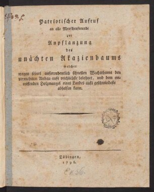 1-20, Patriotischer Aufruf zur Anpflanzung