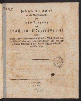 1-20, Patriotischer Aufruf zur Anpflanzung