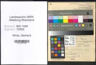 Entnazifizierung Gerhard Wintz , geb. 07.03.1913 (Kaufmann)