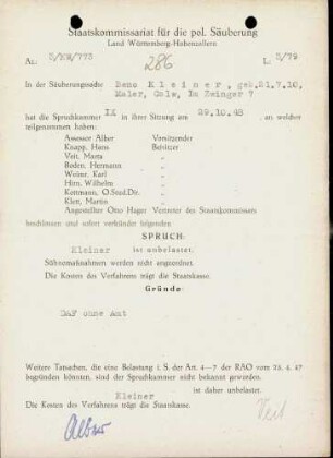 Kleiner, Beno