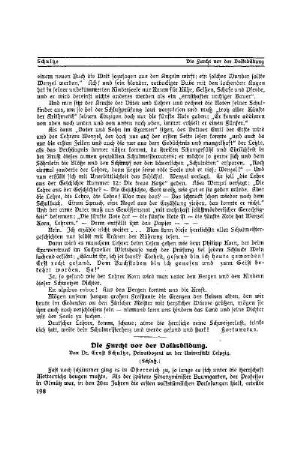 Die Furcht vor der Volksbildung : (Schluß)