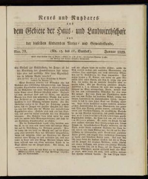 Nro. 79. (Nr. 13. des IV. Bandes). Januar 1828.