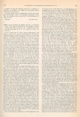 585-587 [Rezension] Gaston, Lloyd, No stone on another