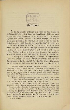Die Geistesentwickelung des hl. Aurelius Augustinus bis zu seiner Taufe