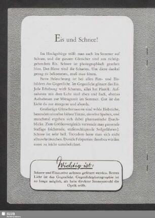 Eis und Schnee!