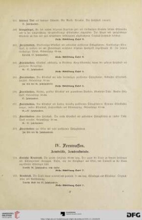 IV. Fernwaffen (Nr. 274-280)