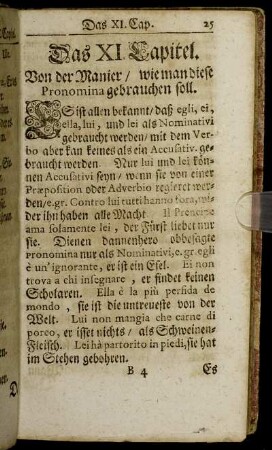 Das XI. Capitel. Von der Manier / wie man diese Pronomina gebrauchen soll