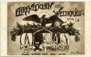 Inoffizielle Auszeichnungen für Mitglieder des "Deutschen Krieger Bundes 1914/18"