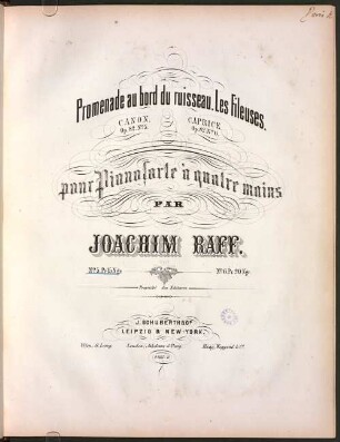 12 Morceaux : pour pianoforte à 4 ms. ; suite de morceaux pour petites mains ; op. 82, 5. Promenade au bord de ruisseau. - Pl.-Nr. 2765. - 11 S.
