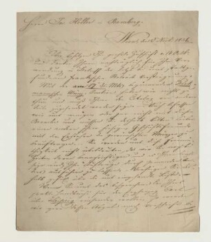 Brief von Artaria und Compagnie (Wien) an Joseph Heller